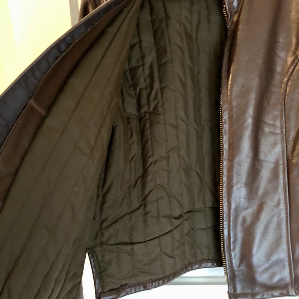 Leather Cafe Racer Jacket - Picture 4 of 4